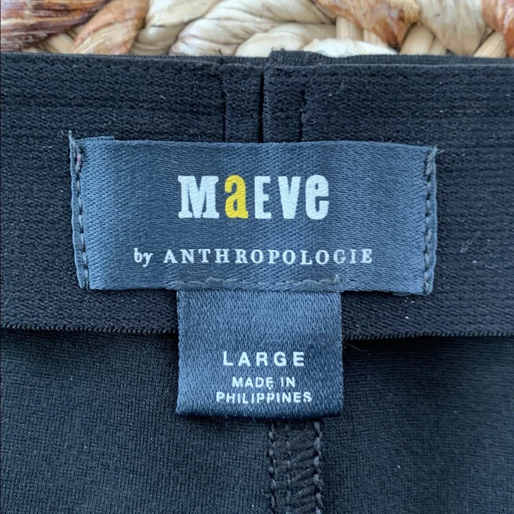 Anthropologie Maeve Ponte Straight Leg Pant
